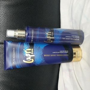 Capril body dew and shaving cream